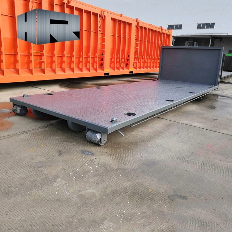Skip container hook lift flatbed roll on roll off bin for transporting goods