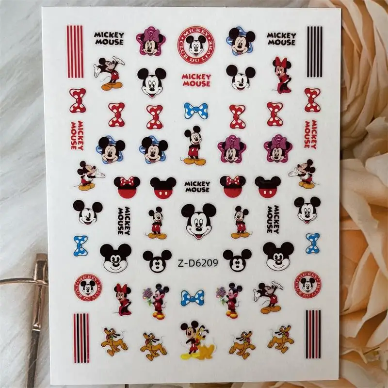 Custom Popular Animation Nail Stickers Multiple Choice Character Nail Decals Dis ney Nail Art Decoration