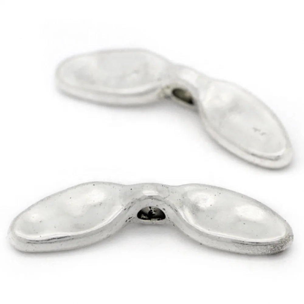 Accessories For Jewelry Making Big Hole Round Spacer Beads Silver Metal Bead Zamak Necklace And Bracelet Jewelry3mm.