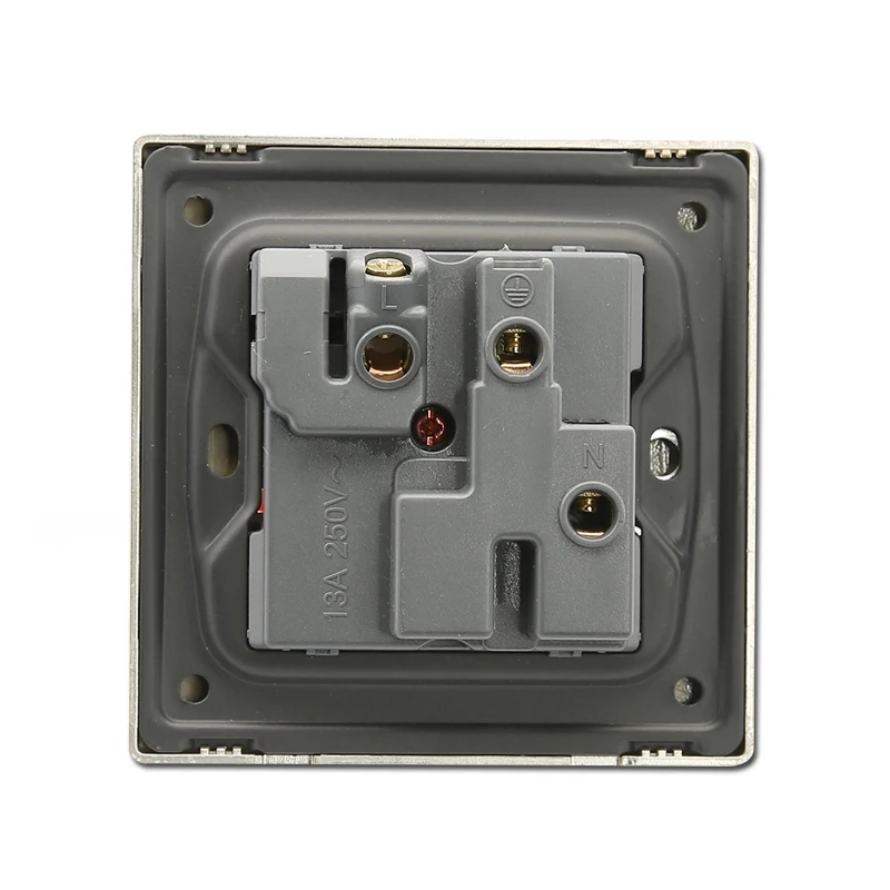 13A multi function socket with switch and neon electrical wall socket