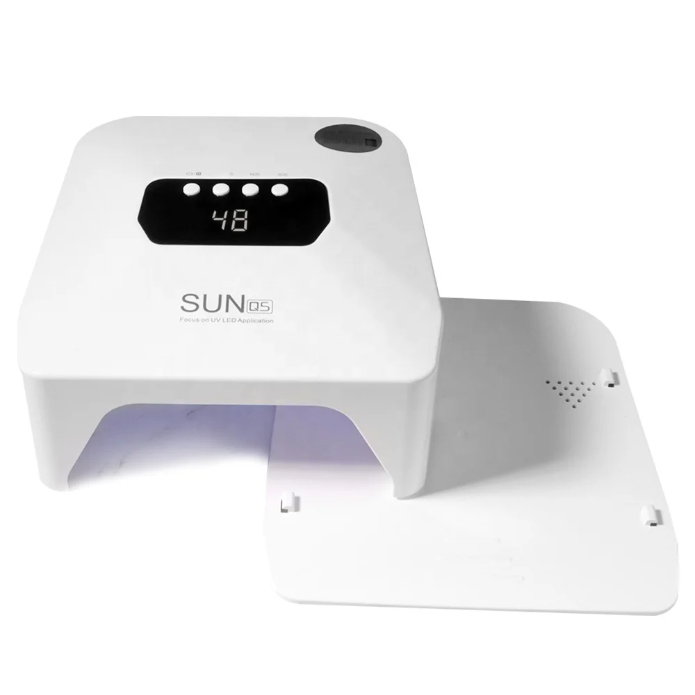 LED Lamp For Nails 48W Fast Curing Intelligent Induction 30 Lamp Beads Removable Base Plate Rechargeable Nail Lamp