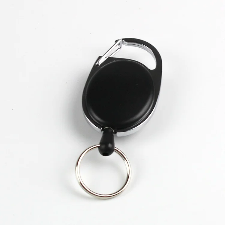 Multi tool Rope cord pull belt key ring recoil badge lanyard clip multitool chain holder retract keyring key reel