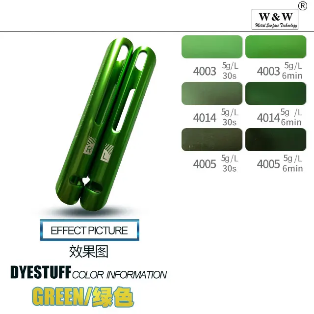 Industrial Green Acid Dye Powder Anodizing Dye For Aluminum Anodized