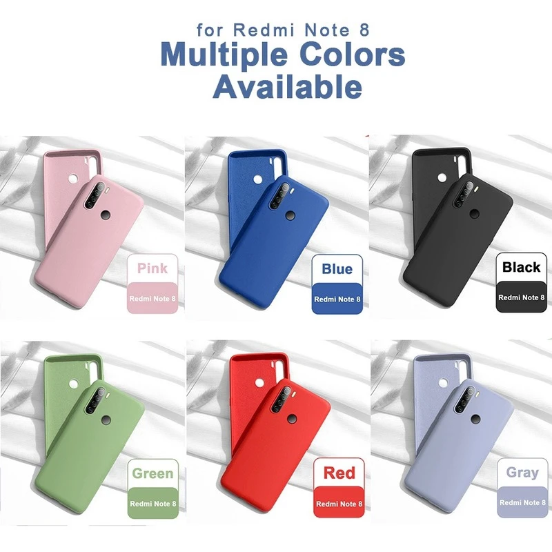 Full Cover Anti-Fingerprint Soft Liquid Silicone Phone Case For Xiaomi Redmi Note 9S 9 Pro Max Mi Note 10 Lite