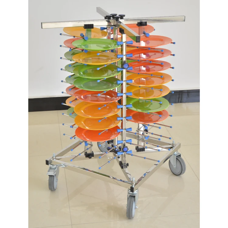 stainless steel dish/pan trolley single layer