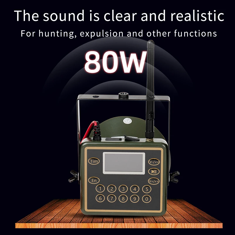 Remote Bird Sound Mp3 Bird Sound Speaker with 80W Download Quail Sounds Bird Caller for Hunting