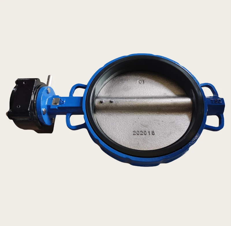 DN300 Ductile Iron Ggg50 Wafer Type Butterfly Valve With Worm Gear Operator Connection to Pn10/Pn16/Cl125/Cl150/JIS 10K