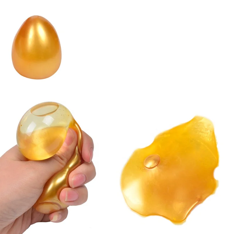 High Quality TPR Egg Stress Relieve Vent Water Ball Egg Anti-Stress Ball Release Remember Squeeze Toy