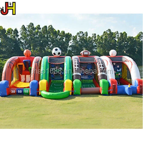 inflatable 4 in 1 carnival games inflatable challenge sport game for kids