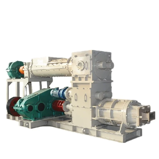 VP45 vacuum extruder China Adobe Automatic Soil Red Mud Brick Maker clay machine extruder For Sale