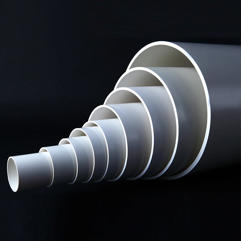 Customizable pvc drainage pipe 90mm rigid pvc white blue orange color waste water tube