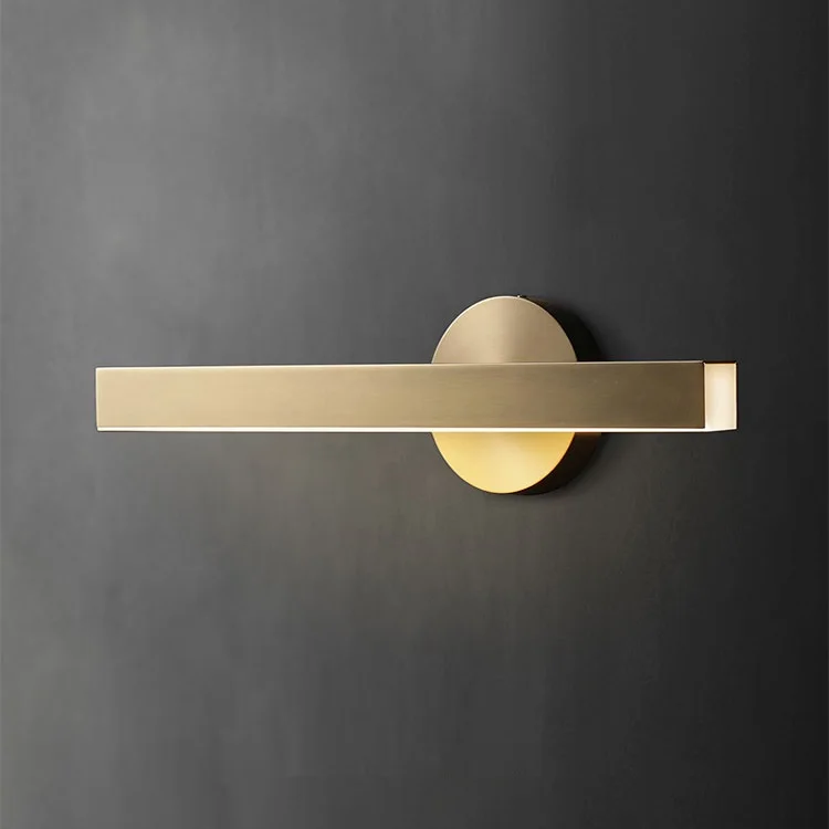 Dressing table solid copper brass finish hotel mirror light nordic modern wall sconce bathroom vanity lighting