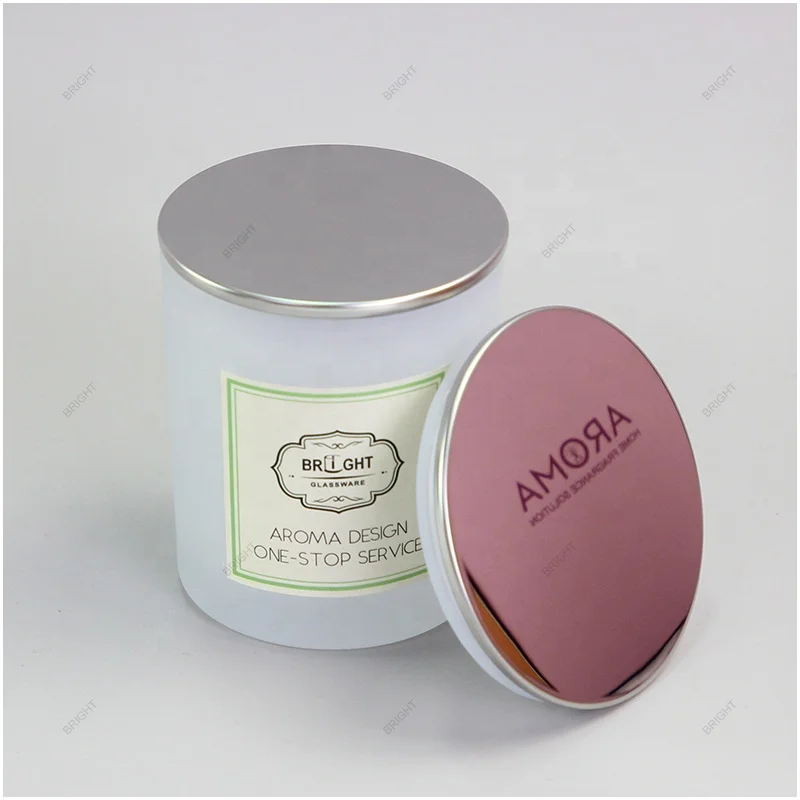 Manufacturer custom size logo color stainless steel candle glass jar lid metal iron candle lid For Glass Jar