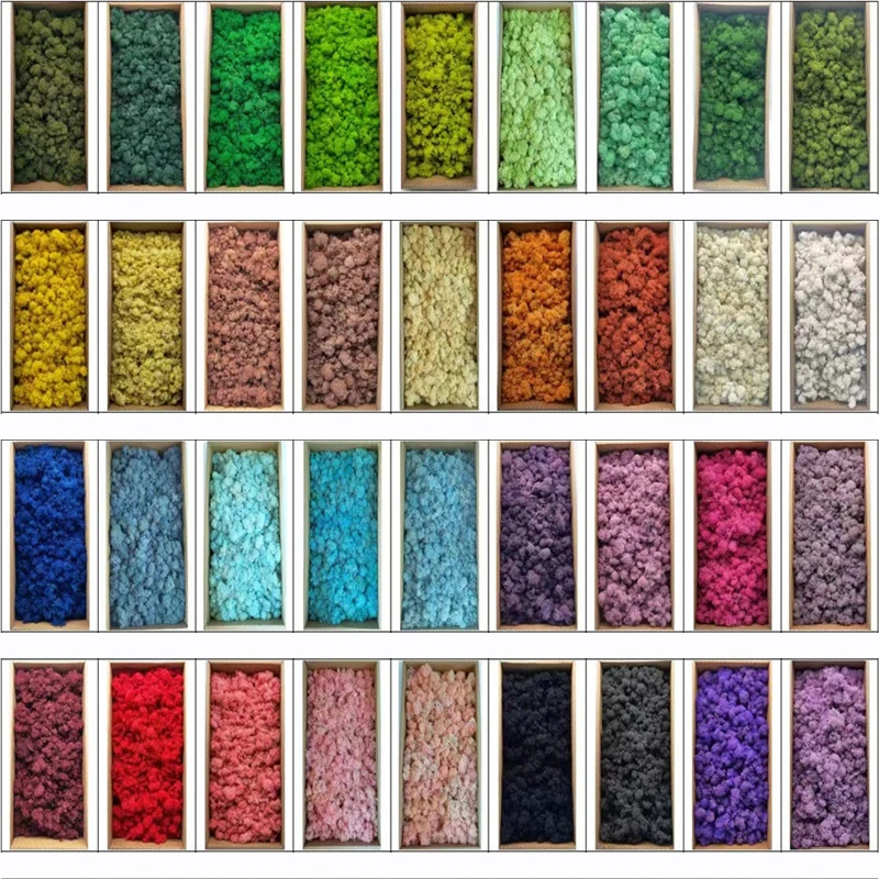 LF-01 Professional Customization Immortal Moss Wall Home Plant Wholesale Simulated Multicolor Artificial Moss Wall Decoration
