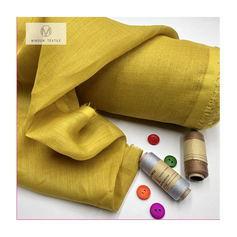 Mindun 60gsm 100 Pure Ramie Yarn Material Ramie Fabric China For Shirting