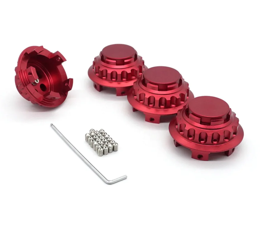 4 Pcs/Set Car Wheel Center Hub Caps Hubcaps Cover for BMW Honda Outer Diameter Aluminum Rim Caps Cover