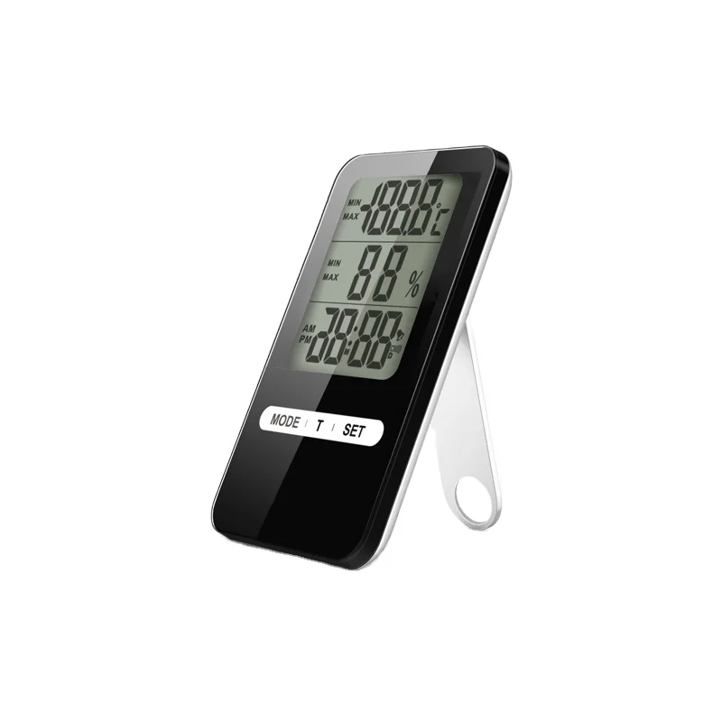 
Mini indoor outdoor lcd temperature controller data logger gauge humidity kitchen bath digital household thermometer 