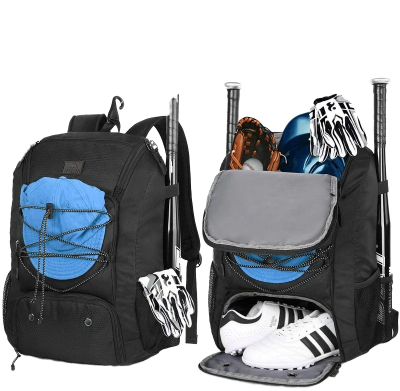 Lightweight Basketball Bag with Fence Hook Hold, Top Selling Sports With Shoes Compartment Softball Bag with Shoes Compartment