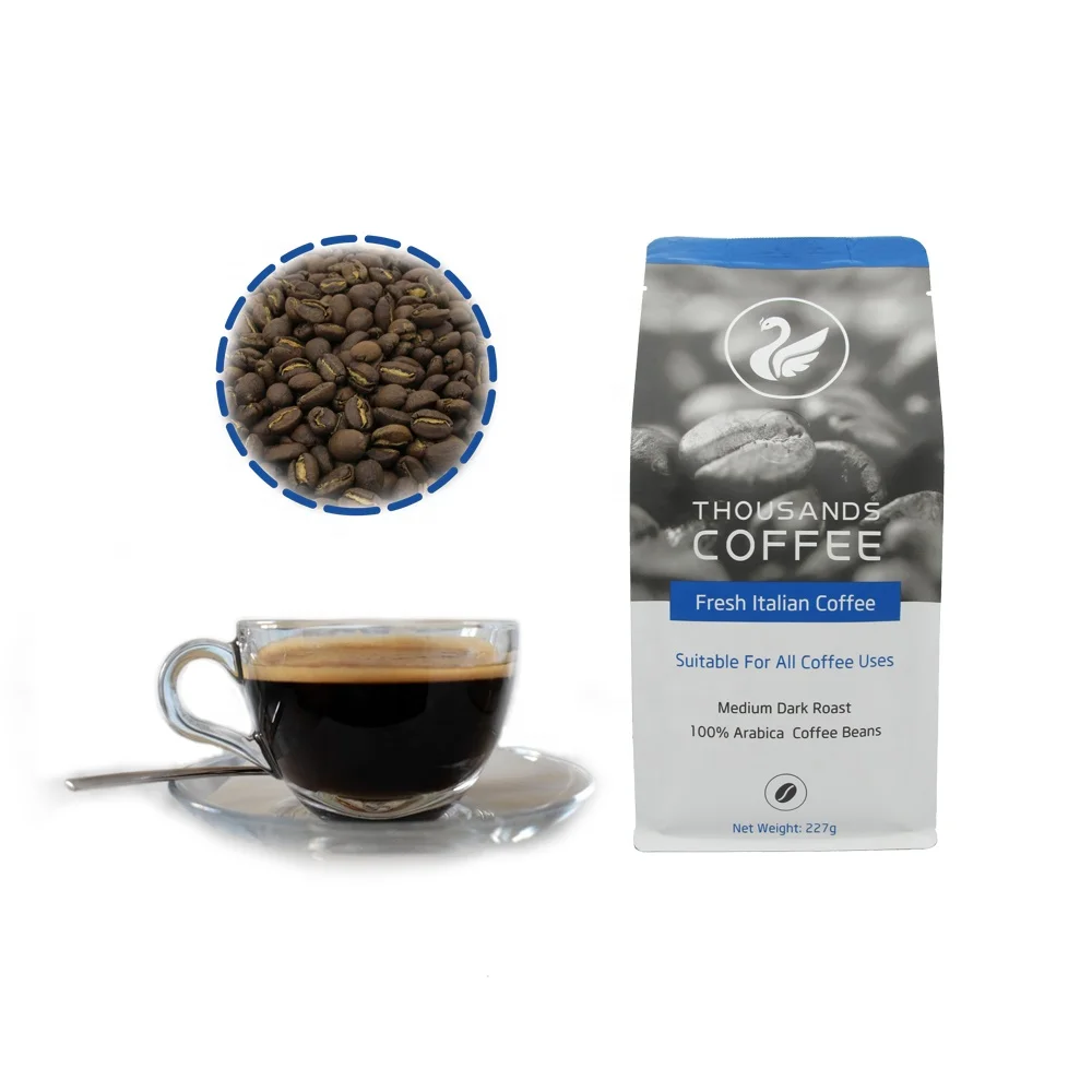 
Best Quality Arabica Roasted Whole Coffee Beans Speciality Ethiopian Yirgacheffe Supplier Factory Wholesale OEM 1kg coffe beans 