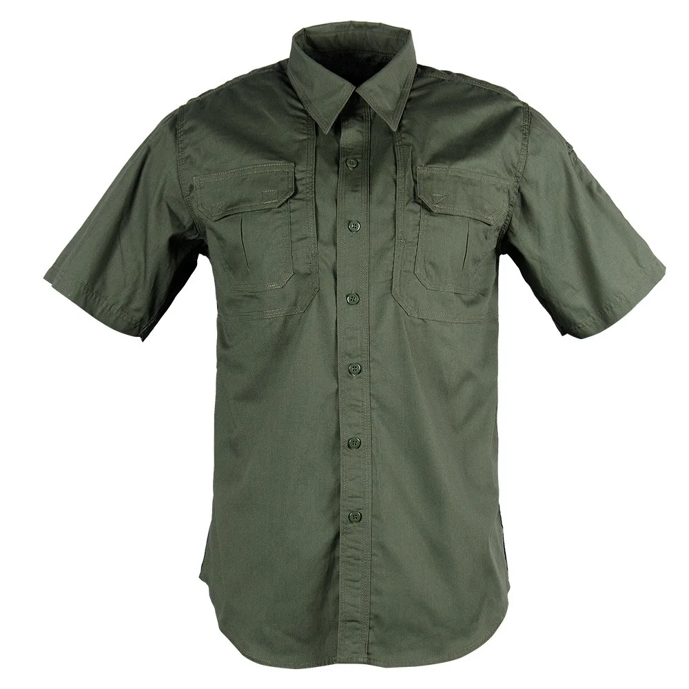 Manufacturer Wholesale Camouflage Short Sleeves Tactical Quick Dry Shirt