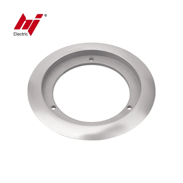 Nickel-Plated Brass One Gang Carpet Flange for Flush Round Cover