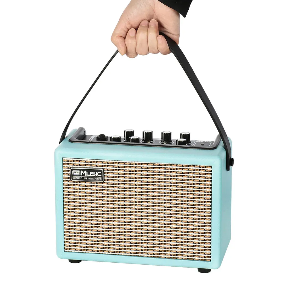 Manufacturer Sales 15-Watt Battery Powered Portable Electric Guitar Amplifier Mini Music Speaker Combo