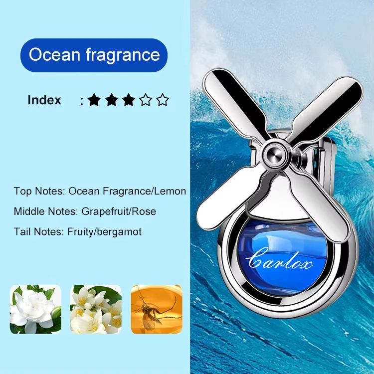Car Air Conditioner Fan Perfume Essential Oil Car Air Outlet Air Freshener Perfume