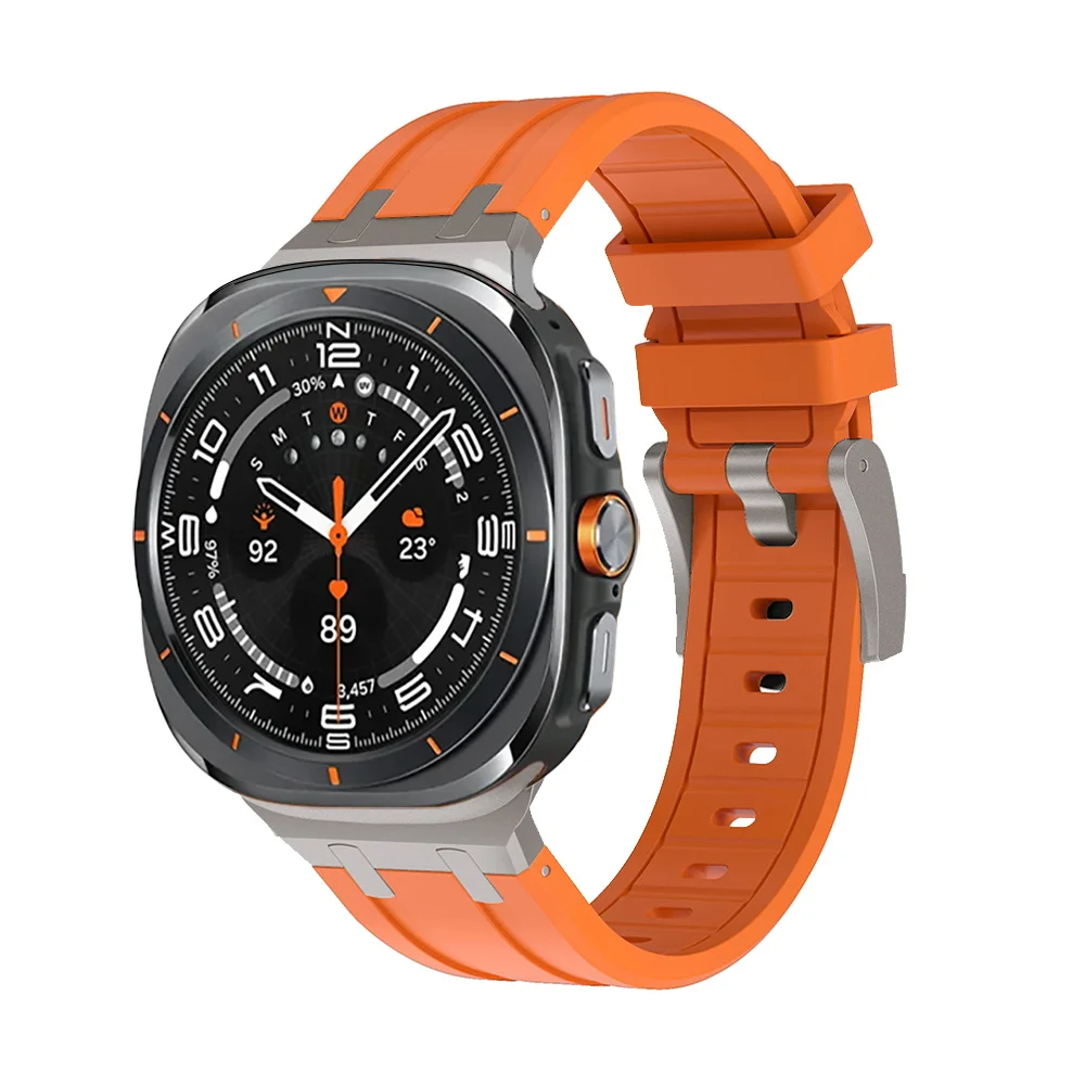 Силиконовый резиновый ремешок для часов Samsung 7 ультра 47 мм дышащий Открытый спортивный с браслетом смарт-часов
