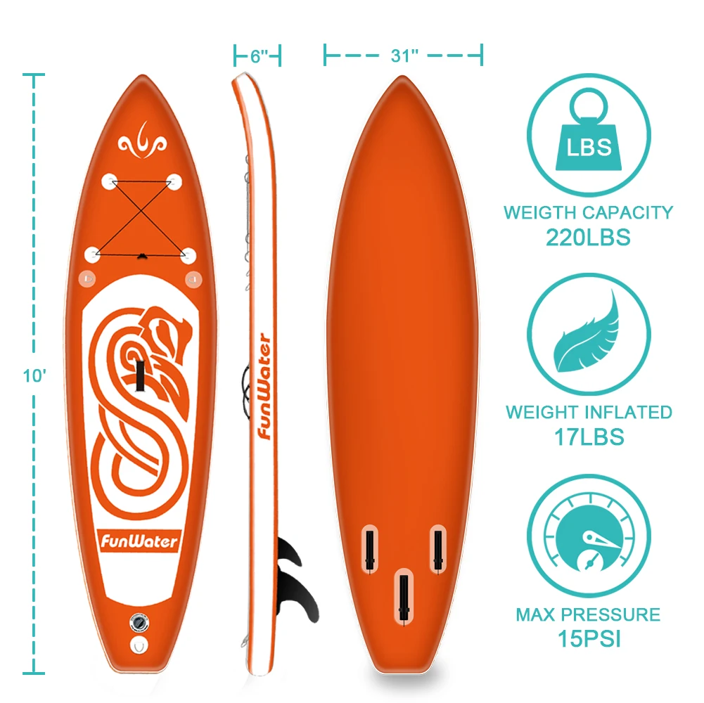  FUNWATER Drop Shipping sup stand up paddle board standup high quality