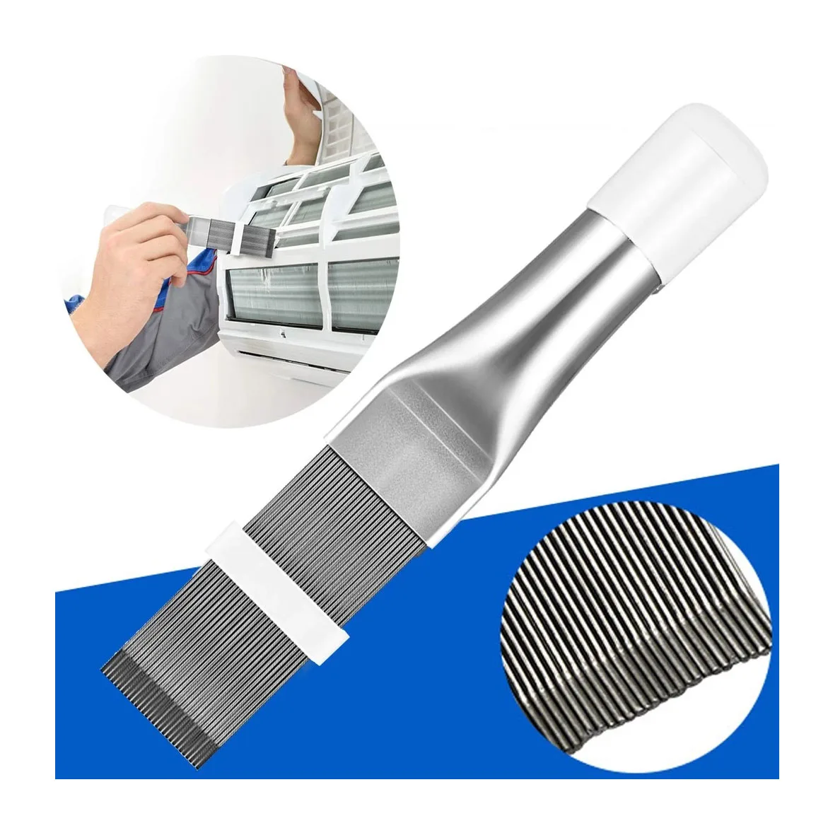  Cleaning Tool Air Conditioner Fin Repair Coil Comb A/c Hvac Condenser Radiator Universal Folding