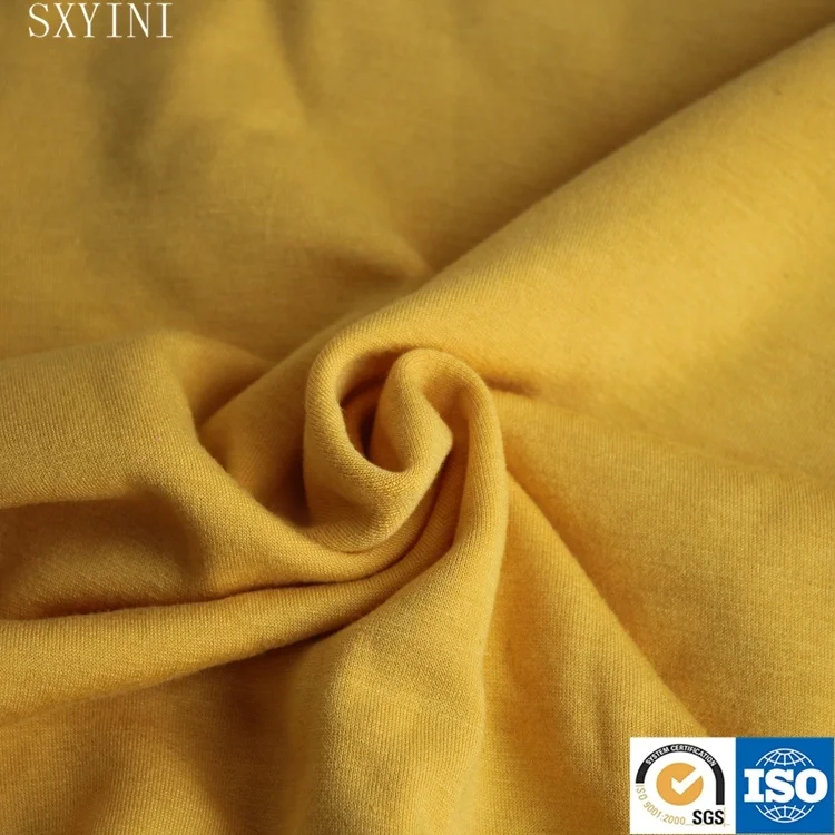 
YINI polyester viscose elastic fleece inside brushed fabric 