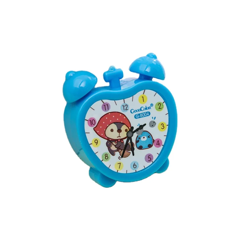 
Mini stationery plastic school pencil sharpener cartoon cute alarm clock model student pencil sharpener 