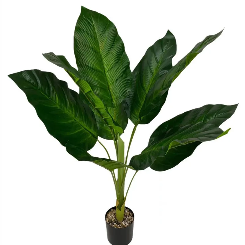 Wholesale 95Cm 9 Leaves Artificial Bonsai Plants Without Pot For Home Office Decor