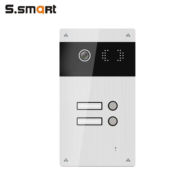 
10% OFF Factory Wholesale Black 2 Wired Plastic Housing Ring Camera Door Bell For Building 