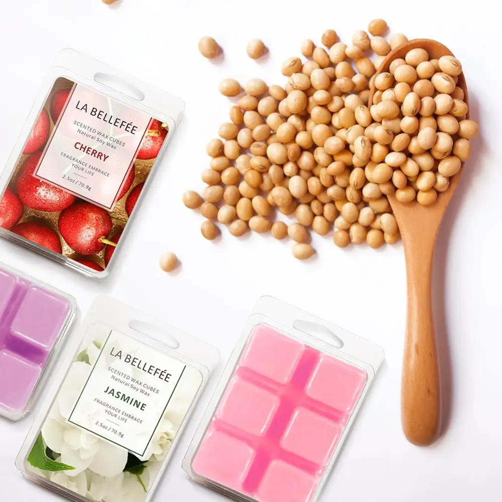 Wholesale 6 Scented Cube Custom Rose Wax Melt Scented Soy Wax Melt