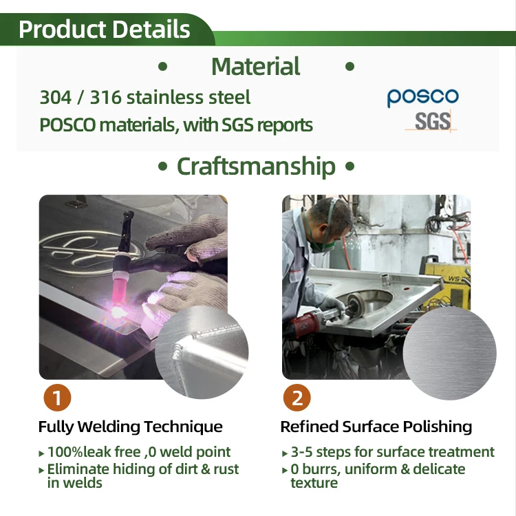 Customized Hospital Medical Commercial Stainless Steel Cabinet Large Garbage Waste Bin Trash Can