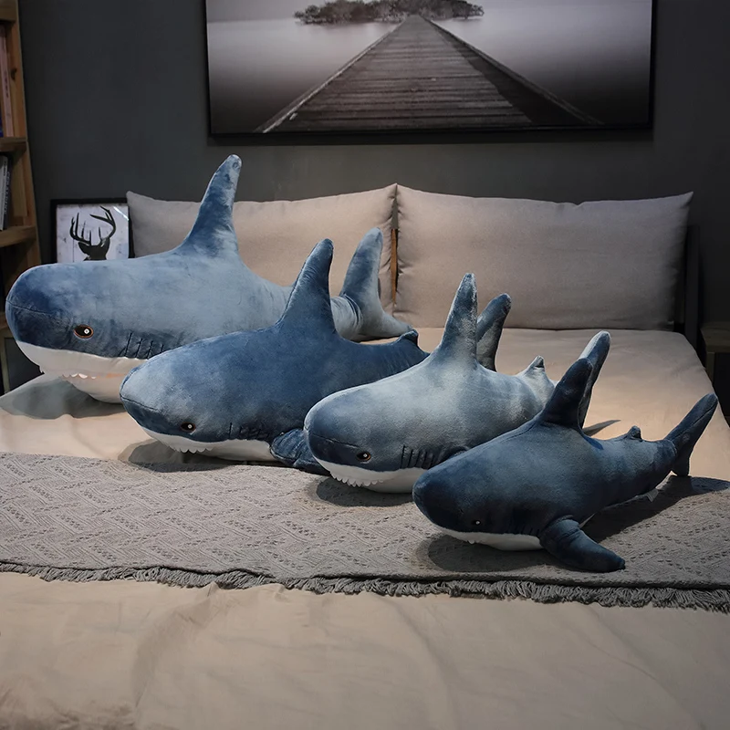 Promotion gift Soft Customized OEM Cute Shark Stuffed Plush Toy Doll For Kid Animal Plush Toys