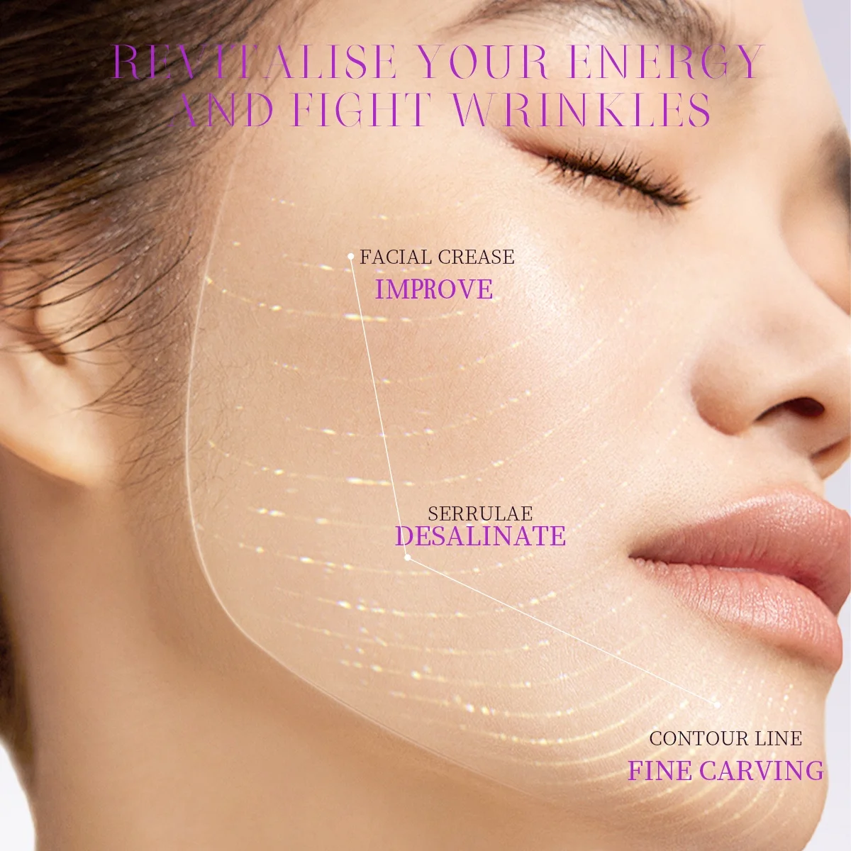 Korean 4 Weeks Firming White Blood Cell Repair Anti Wrinkle Fermentation Collagen Face Mask