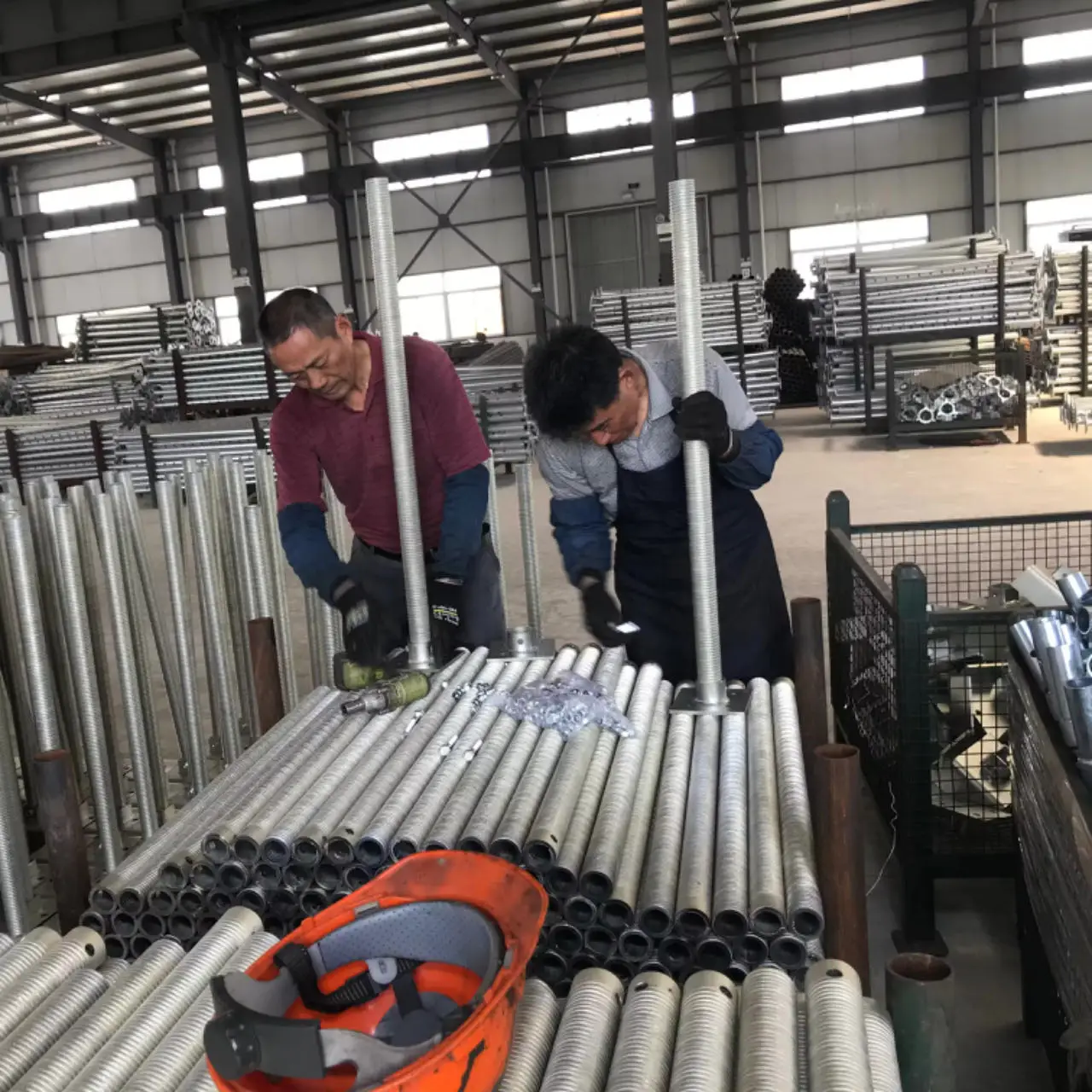 Building materials Steel ladder scaffolding Galvanized H-shaped scaffolding Building indoor scaffolding Factory direct sales