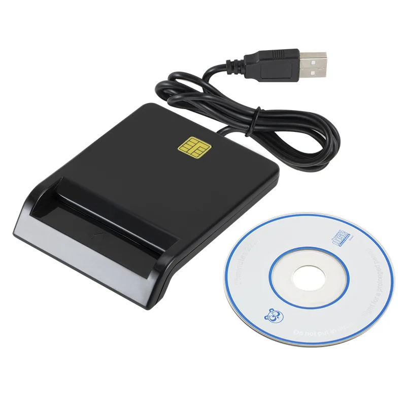 Устройство чтения карт USB ATM CAC SIM дни ID IC чип считать банковскую карту для смарт-карт Совместимость с Windows 10 8 / Linux Mac OS X (если вам нужен