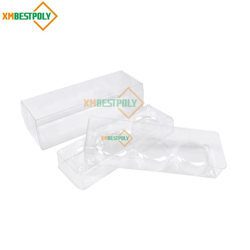 Wholesale 3 Packs Macaron Cookie Clear PET Plastic Packaging Box With Blister Insert