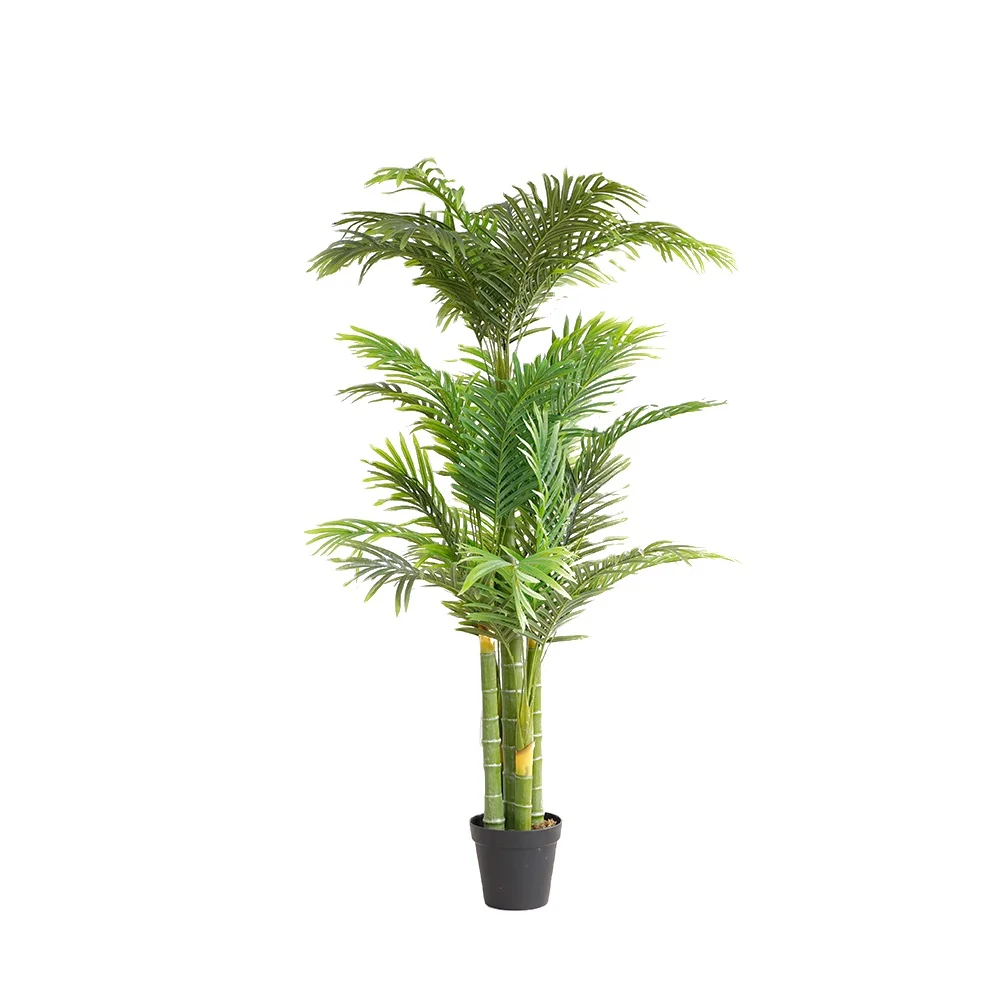Manufacturer wholesale modern indoor outdoor bonsai plastic artificial palm plant tree