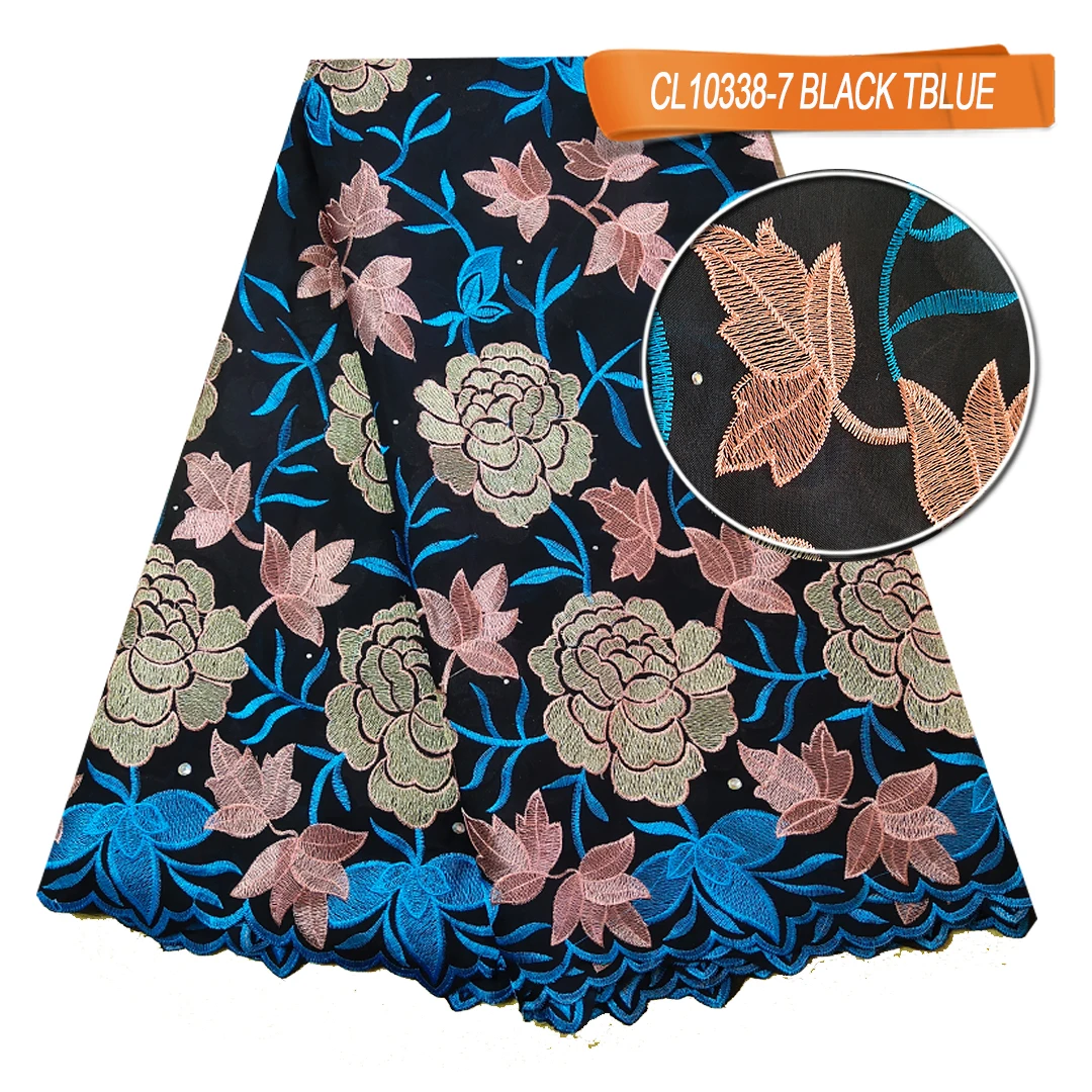 New Arrival Cotton African Lace Fabrics Swiss Voile Lace Embroidery