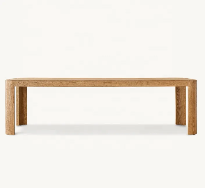 New Arrival Luxury Furniture Dining Tables Rectangular Set Wood Oak Solid Wood Dining Table