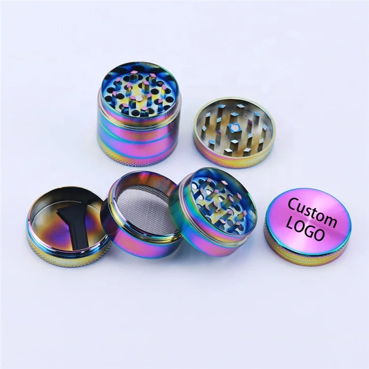 Bulk Wholesale Metal Herb Grinder 1.6in 2in 2.5in Zinc Grinding Machine Shredder Spice Crusher Herb Smoking Grinders