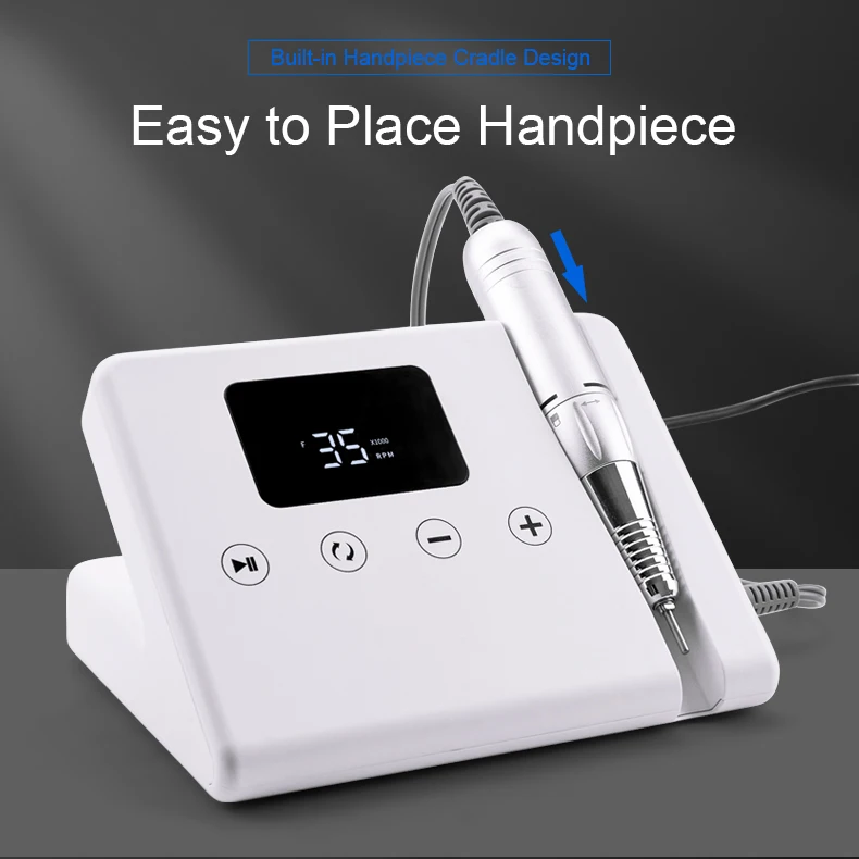 Hot Sale Rechargeable Portable Nail Drill Machine For Nail Art Salon Electric Nail Drill 35000 Rpm File Polish Machine Kit Set