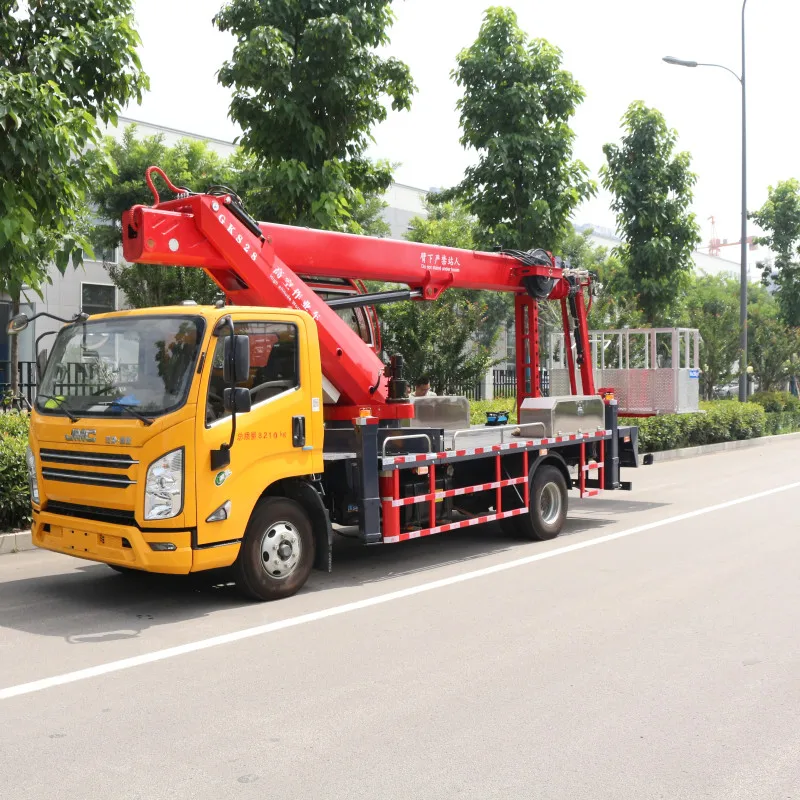 28 meters truck boom lifts articulated truck boom lift lifting machine