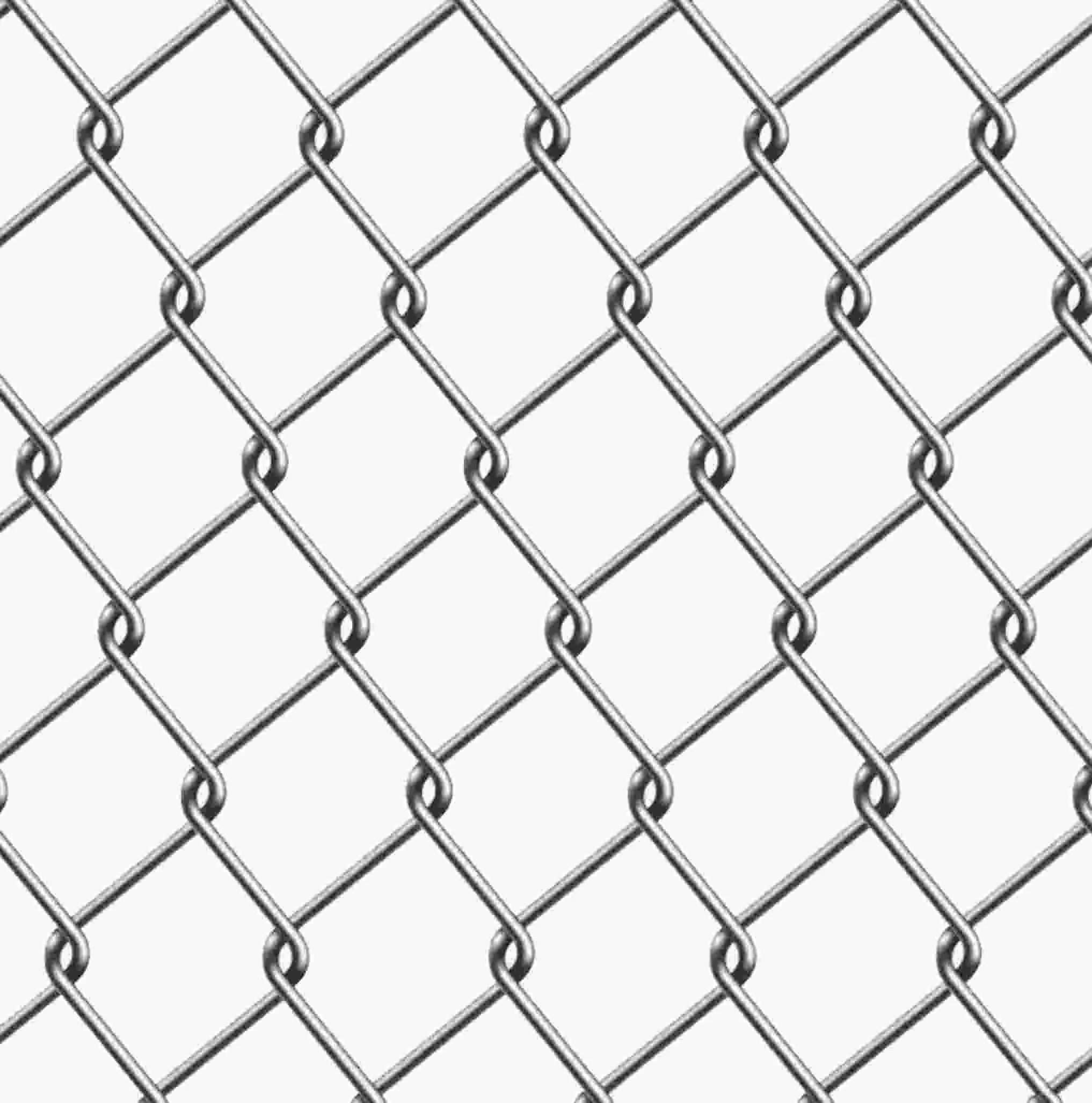 Temporary Diamond Mesh Fencing Cyclone Wire Galvanized PVC Coated Chain Link Fence