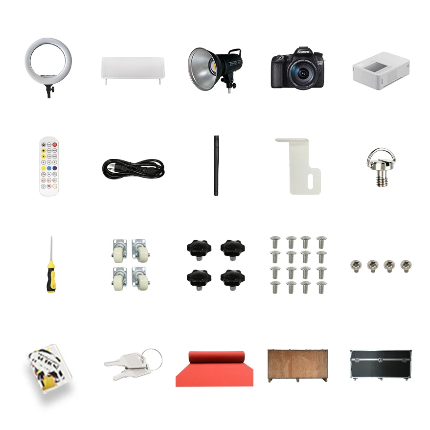 Ring Light square Flash Camera Printer Sticker logo Accessories List
