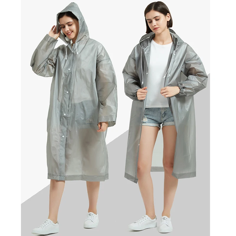 Customize EVA Raincoat Lightweight Rain Jacket Waterproof Raincoat for Men Women Kids